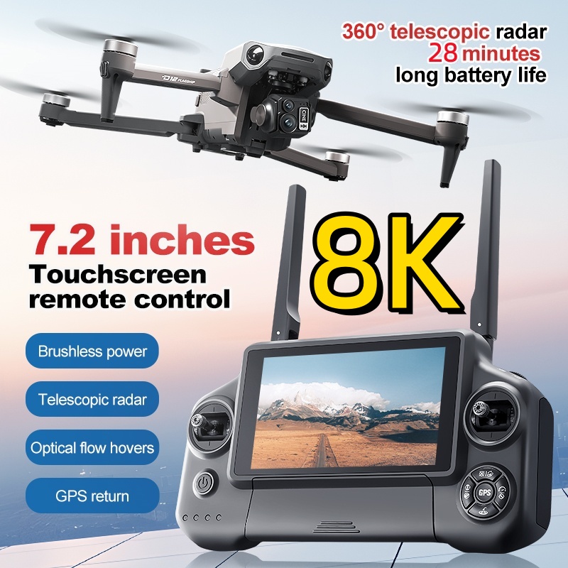 Rc Helicopter Electric - Drone RC Quadcopter 8K 3 Axis