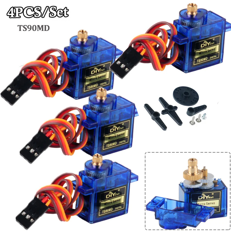 Rc Helicopter Motor - 4 Buah Motor Servo Digital Mikro