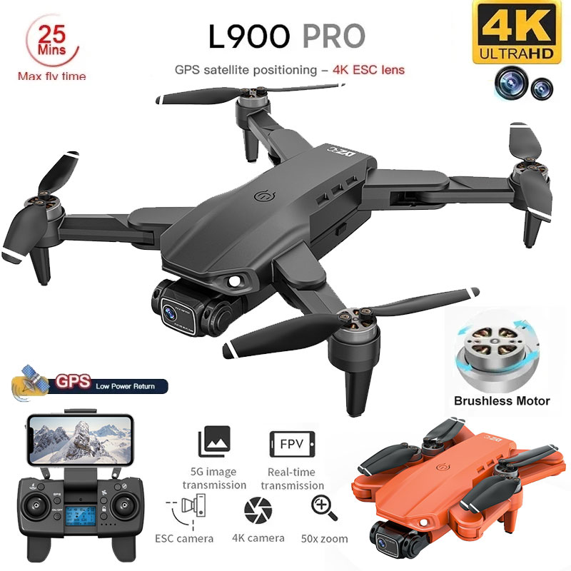 Rc Helicopter Electric - L900 Pro Drone mainan kamera ganda
