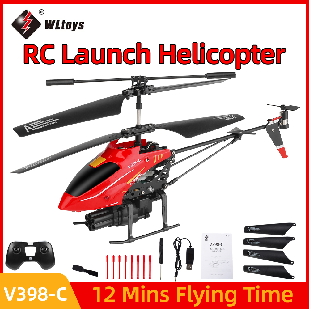 Rc Helicopter Gyro - Helikopter RC Wltoys V398-C Pesawat Terbang