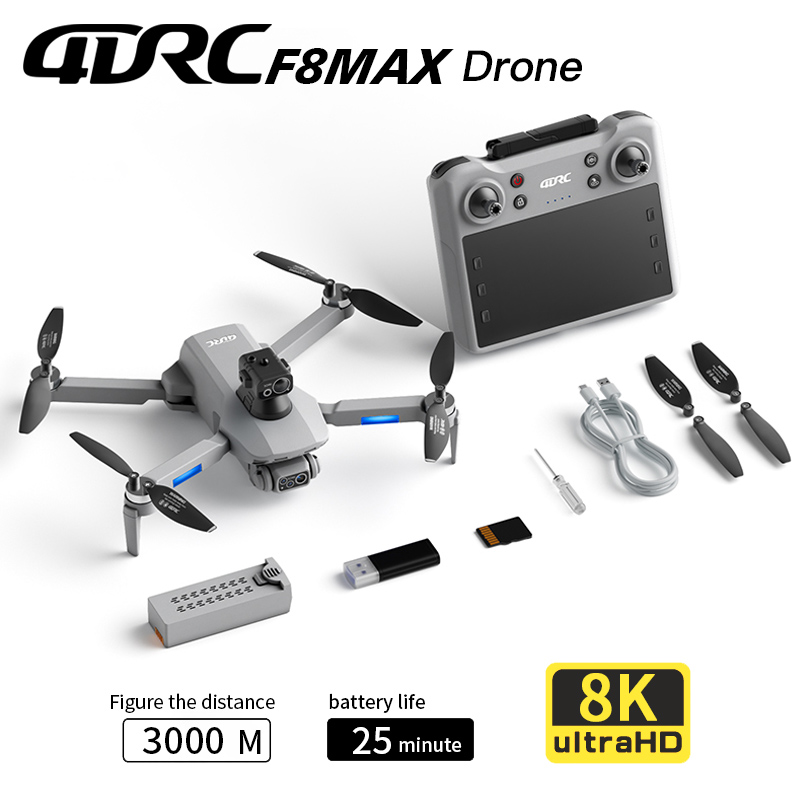 Rc Helicopter Electric - Drone Profesional F8 MAX GPS dengan