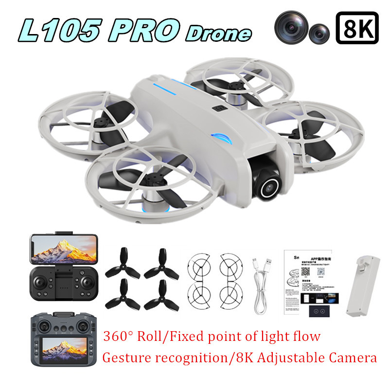 Rc Helicopter Charger - Drone L105 PRO Duel Lensa 8k